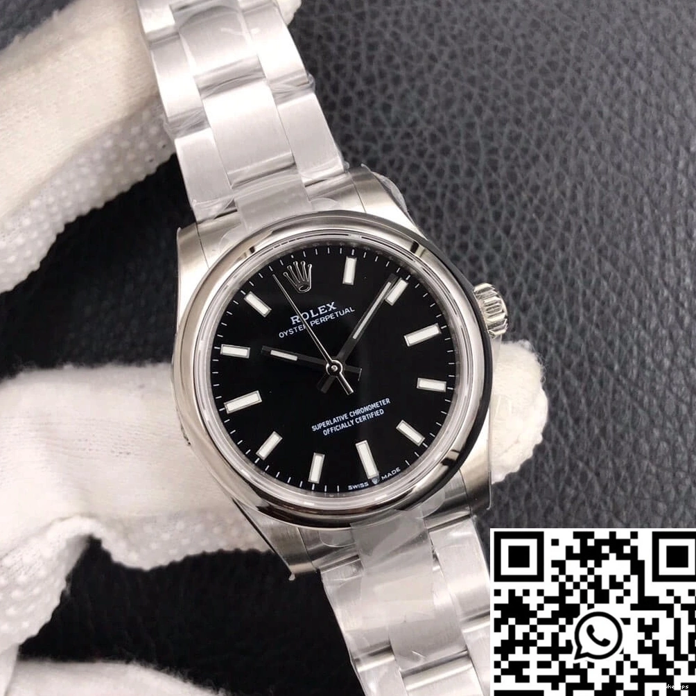Perpetual Oyster Rolex EW 31MM Factory Dial M277200-0002 Black 0807